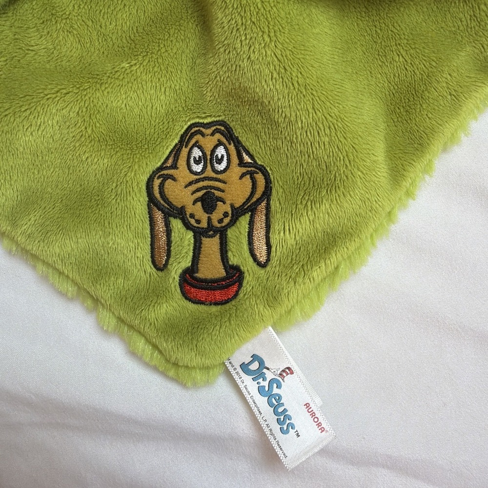 Aurora Lovey Security Blanket Dr Seuss The‎ Grinch - Picture 2 of 6